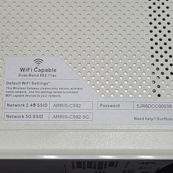 ARRIS SURFboard SVG2482AC Cable Modem Router Dual-Band WiFi Voice Intel Inside - Picture 7 of 9
